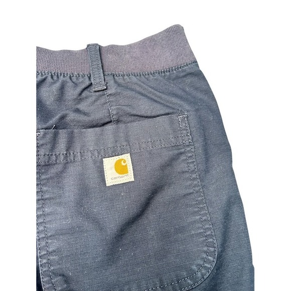 Carhartt Force Work Shorts Womens Size 16 Navy Blue Original Fit Comfort Stretch - Picture 3 of 6